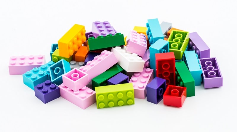 Lego brink pile