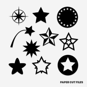 Star clipart - SVG PNG paper cutting templates
