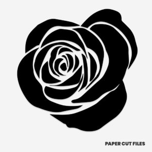 Rose flower clipart - SVG PNG paper cutting templates