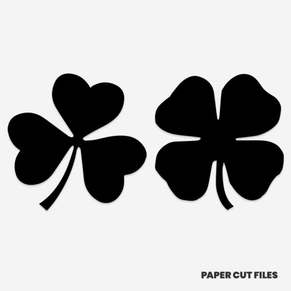 shamrock clipart - SVG PNG paper cutting templates