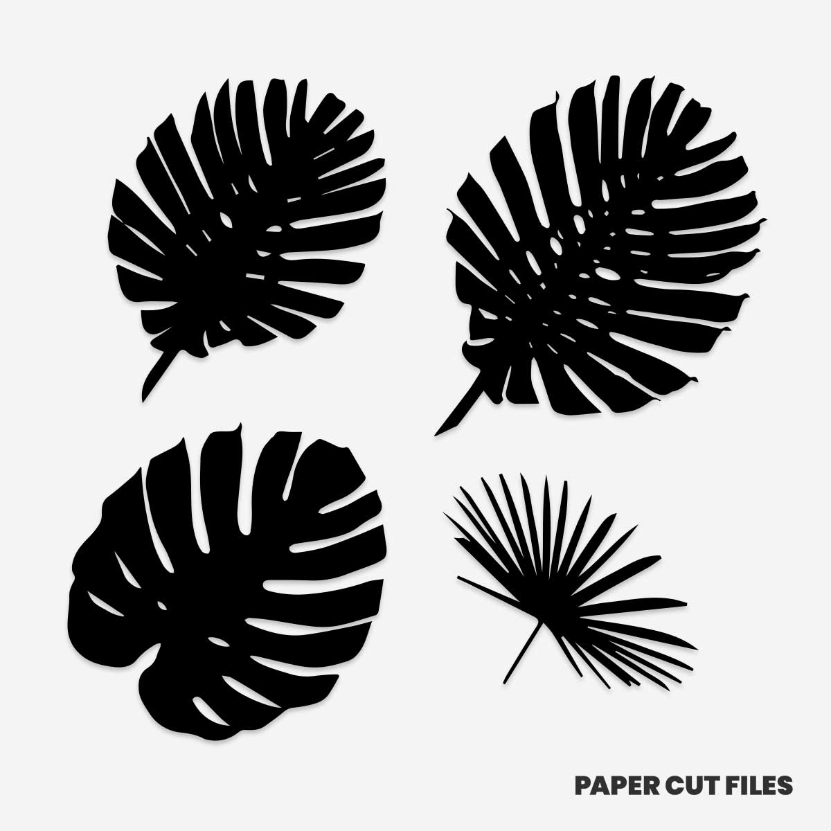 Download Tropical leaves clipart - Free SVG & PNG | PaperCut Files